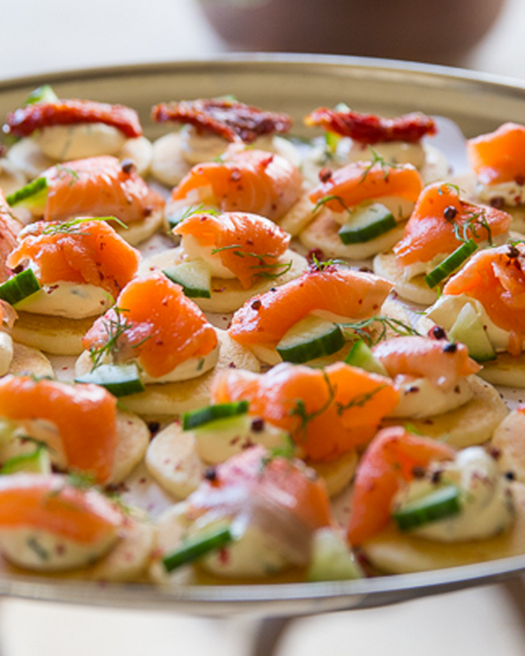 Buffet catering spread for a Tauranga corporate lunch